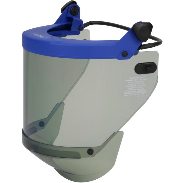 Arc Protective Shield, Universal, For Use With: PPE 2 Cap Style Slotted Hard Hat, Gray Visor