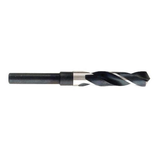 Deming And Silver Drill, Premium, Series: T9F, 23/32 in Drill - Fraction, 0.7188 in Drill - Decimal Inch, 6 in Overall Length, 3 in Cutting Depth, 3 in Flute Length, 1/2 in Shank, 3-Flat Reduced Shank, 118° Point, HSS Cutting Edge, Oxide Treated