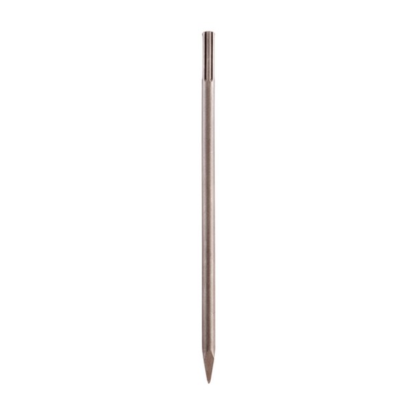Bull Point Chisel, 12 in Overall Length, 18 mm Shank, Shank, Forged High Grade Steel, Silver