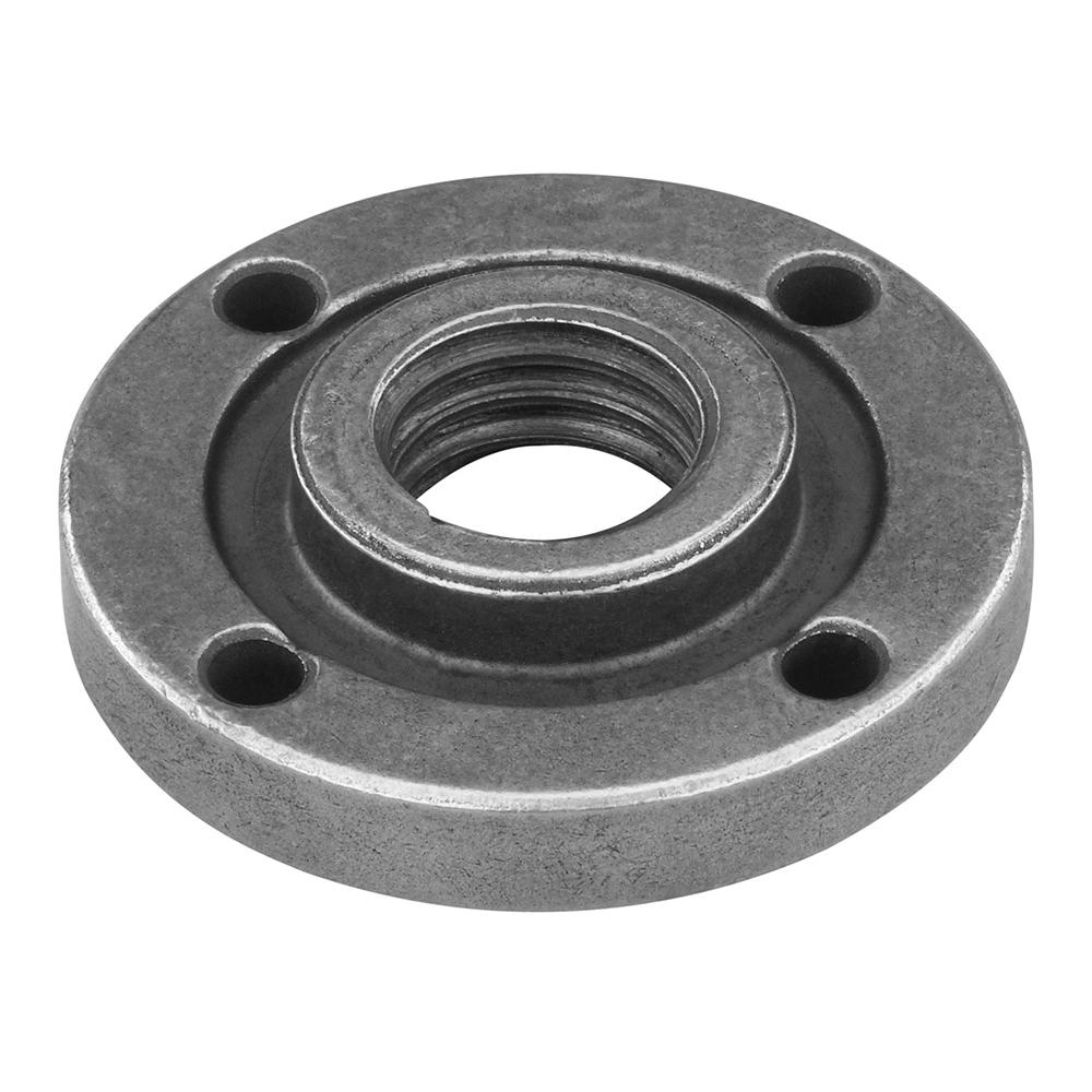 Flange Nut, Round Base, For Use With: 4-1/2 in and 5 in Sander/Grinders, Specifications: 5/8-11 Arbor, Metal, Gray