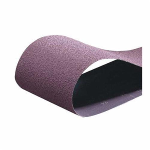 Coated Abrasive Belt, Narrow, Series: R228, 48 in Belt Length, 2 in Belt Width, 80 Grit, Coarse Grade, Aluminum Oxide Abrasive, Cotton Backing, Closed Coat, Brown, Applicable Materials: Metal and Wood, X-Weight Backing Weight