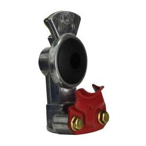Gladhand, Emergency, Specifications: 1/2 Inch FPT Port, Black Rubber Seal, Aluminum, Red