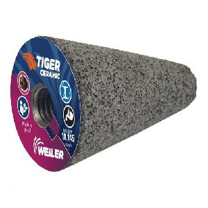 Grinding Cone, Portable, Series: T17, 2 in Diameter Maximum, 3 in Head Thickness, 20 Grit, HZA20S Grade, 5/8-11 Center Hole, Synthetic Resin Bond, Type 17/Round Tip Shape, 5/8-11 UNC Thread, 18145 RPM Maximum, Ceramic Abrasive