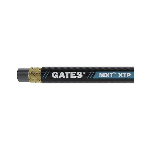 Hydraulic Hose, Flexible, Series: MXT-XTP, 0.63 in ID, 0.95 in OD, 220 ft. Length, -40 to 212 °F, Nitrile, Black, Import