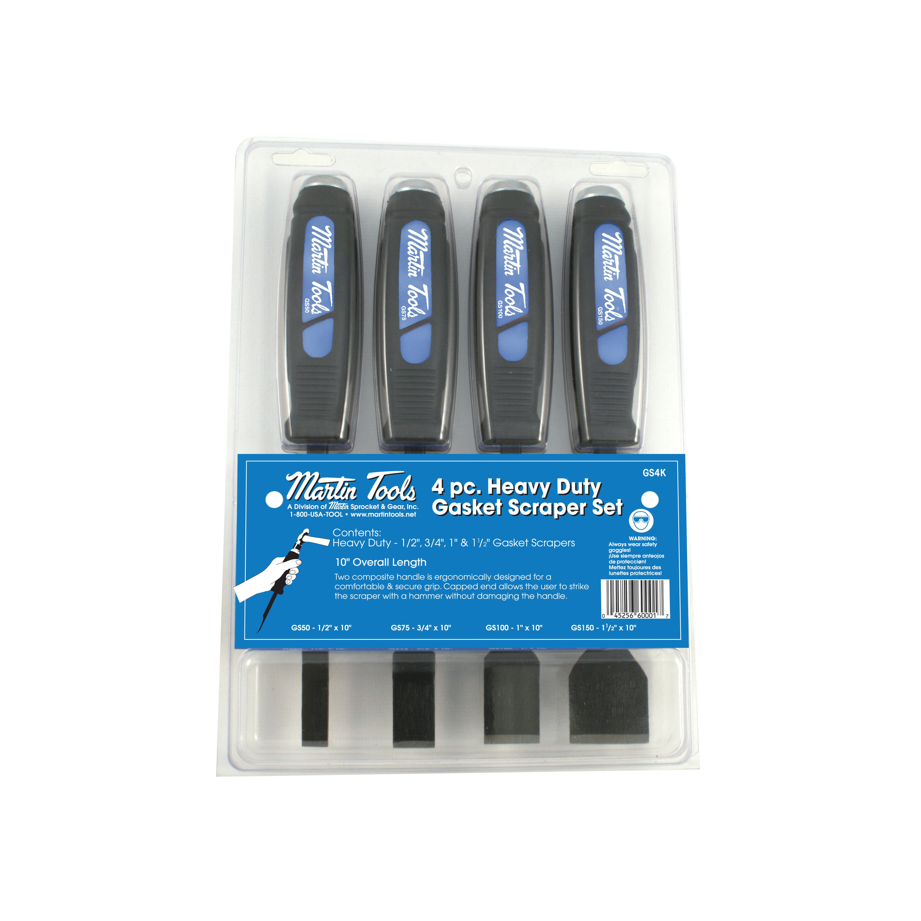 Gasket Scraper Set, Heavy Duty, Alloy Steel