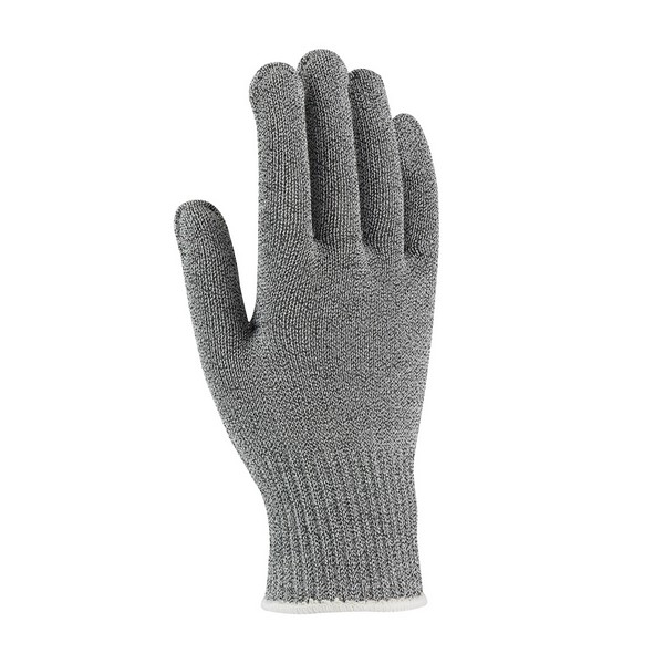Cut-Resistant Gloves, Anti-Microbial Lightweight Unisex, Series: 22-750G, XS Size, Dyneema®/Stainless Steel/Synthetic Fiber, Gray, Ambidextrous/Seamless Style, ANSI/ISEA Cut Level: A5, Dyneema® Lining, Elastic Knit Wrist Cuff, Uncoated Coating, 7-1/2