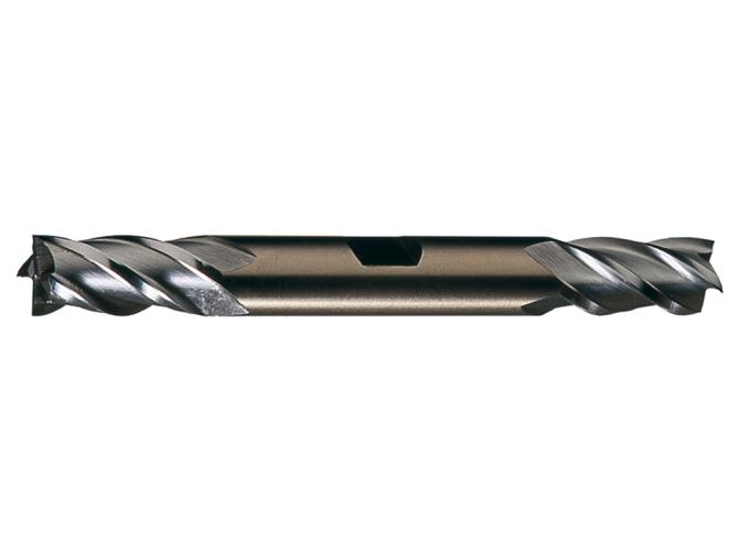 Finishing End Mill, Series: PM-4DE, 0.875 in Diameter Cutter, 6.1250 in Overall Length, 1.875 in Length of Cut, 4 Flutes, Spiral Flute, 0.8750 in Shank Diameter, Right Cutting Direction, Weldon Flat Shank, HSS-E (PM), Uncoated