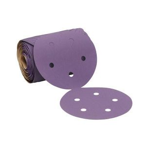 Abrasive Disc Roll, Open Coat, Series: 775L, 5 Inch Diameter Disc, 320+ Grit, Precision Shaped Ceramic Abrasive, Film Backing, 3 mil Backing Weight