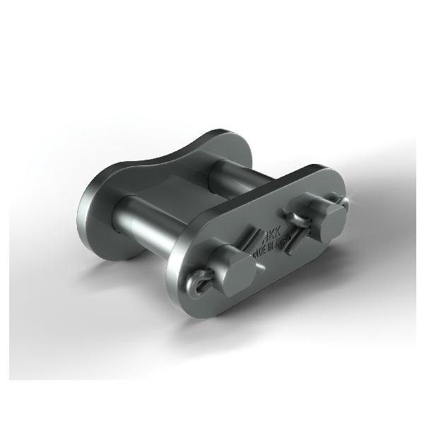 Connecting Link, Cottered, #80 Chain, 1 in Pitch, 0.281 in Pin Dia, 0.921 in Link Plate Height, 1/8 in Link Plate Thickness