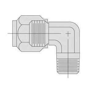 90˚ Elbow, 3/8 in Nominal, Tube x Male NPTF End Style, 90˚ Angle, 10000 PSI Pressure, Steel