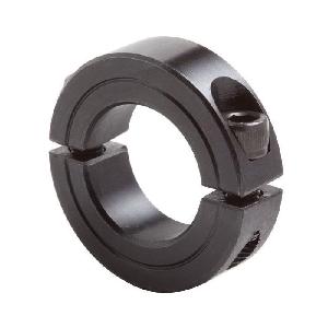 Clamping Collar, 1-3/8 Inch Inside Diameter, 2-1/4 Inch Outside Diameter, 9/16 Inch Width, Two-Piece, Steel