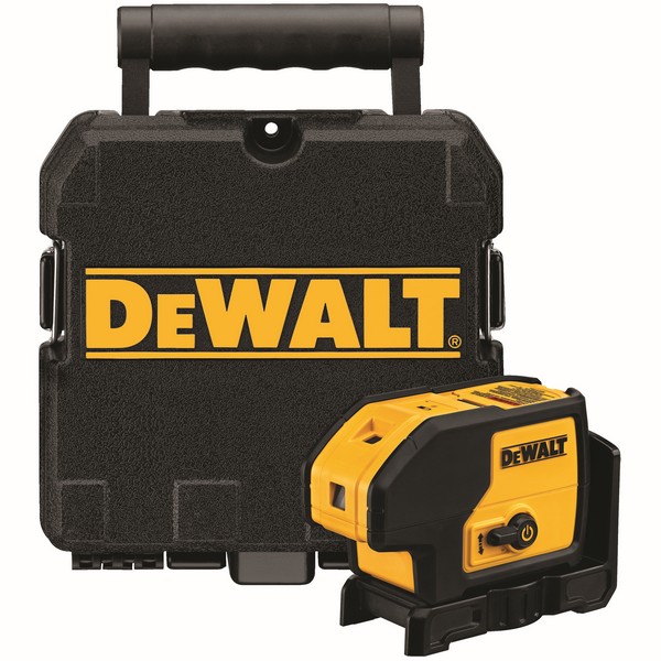 Rotary Laser Level Kit, Electronic Self-Leveling, 100 ft, +/-1/4 in at 100 ft Accuracy, +/-4 deg Auto Leveling Range, 3 Beam, Red Beam, Laser Class: 2, Horizontal/Vertical Mount, Plastic, Black/Yellow
