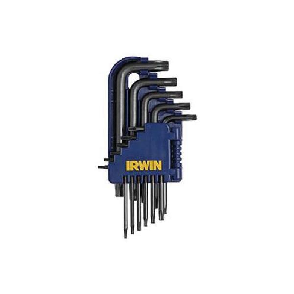 Hex Key Set, L-Caddy Short Arm, 11 Piece, Torx® Drive, T6 to T40 Torx, Chrome Vanadium Steel