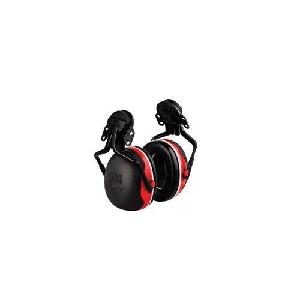 Earmuff, Electrically Insulated Universal, For Use With: X Series Hard Hats, Specifications: 25 dB NRR, Foam Plastic Metal, Black/Red