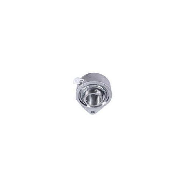 Mounted Stainless Steel Three Bolt Flange Bracket Ball Bearing, 1.438 Inch Bore, 6.125 Inch Overall Length/Diameter, Stainless Steel Bearing, 2000 RPM Maximum