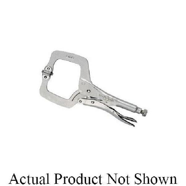 Locking C-Clamp, Fixed Tip Standard, Series: 24SP®, 10 in Jaw Opening, 24 in L Jaw, Alloy Steel, Nickel Plated