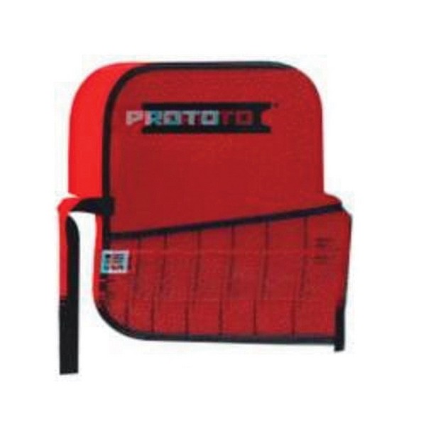Tool Pouch, For Use With: J47A Pin Punch Set, J48007 Pin Punch Set, J49007S2 Pin Punch Set, 7-Pocket, Canvas, Red, 8 in L x 7-5/16 in W x 3/32 in H