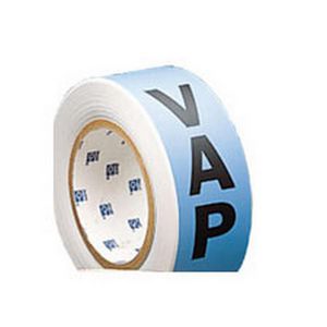 Ammonia Stock Tape, Self-Adhesive Permanent Acrylic, Black on Blue, 4 in Width, 30 yd Length, 0.004 in Thickness, B-946 Vinyl