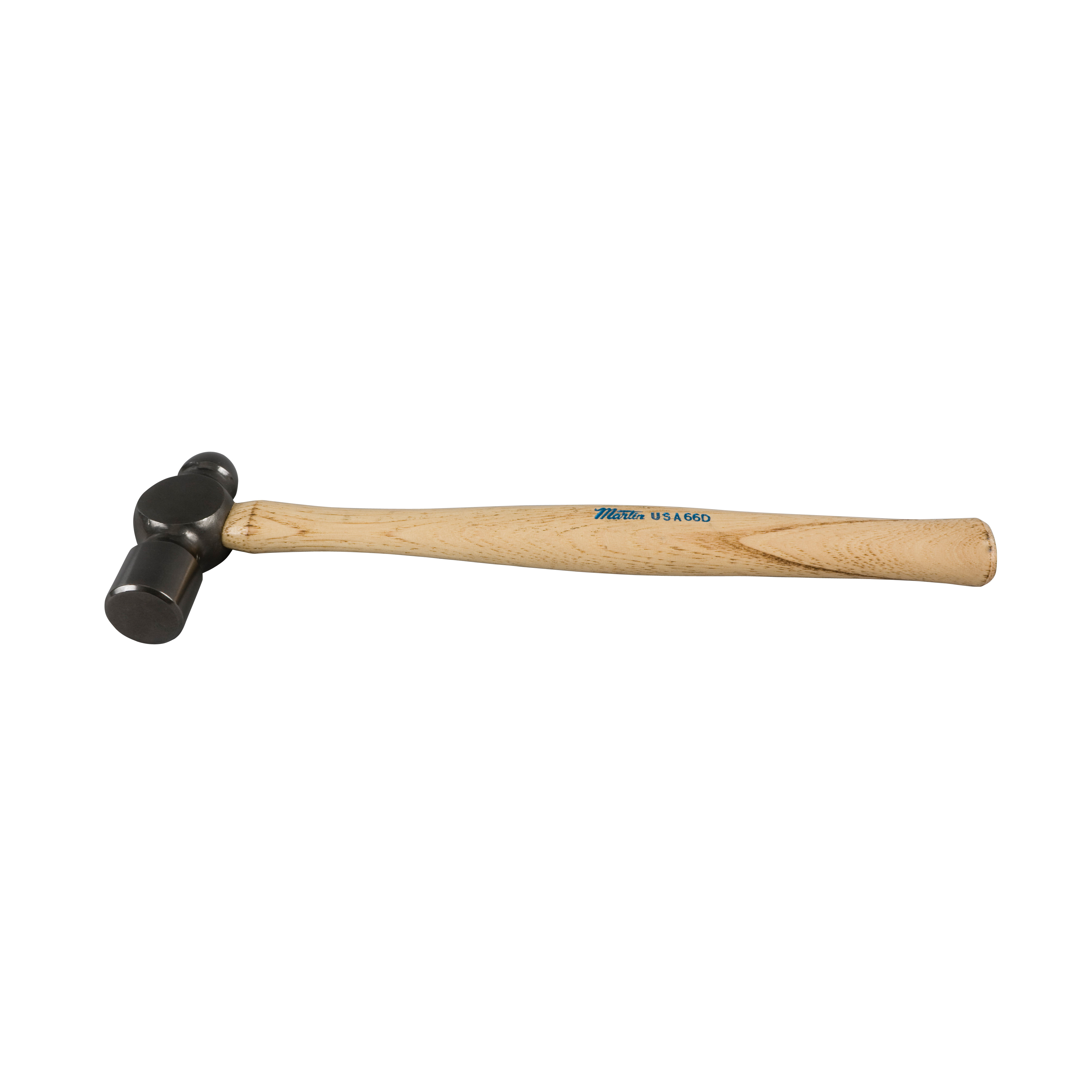 Ball Peen Hammer, Utility, Series: D, 14-3/4 Inch Overall Length, 1-9/64 Inch Face Diameter, 1.5 lb Head, Forged Carbon Steel Head, 1-21/64 Inch Head Width, 4-9/16 Inch Head Length, Wood Handle, Hickory Grip