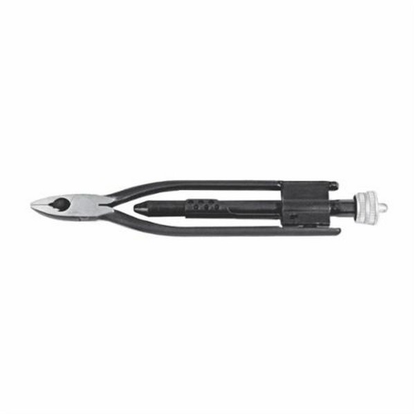 Wire Twister Plier, Automatic Safety, 0.02 to 0.06 in Nominal, Flat Top/Diamond Serrated Jaw, Alloy Steel Jaw, 10-3/8 in Overall Length, CW Rotational Direction, Specifications Met: ASME B107.500, ASME B107.18, US Federal GGG-P-480E, Ergonomic Handle