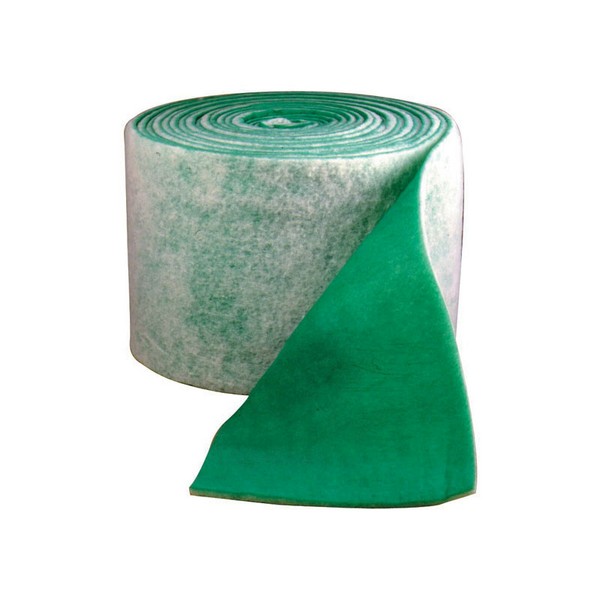 Overspray Media Pad, Standard Capacity, Series: SprayStop S™, 36 in Width, 36 in Height, 150 fpm, 0.998 Efficiency, Synthetic/Non-Woven Multi-Denier Polyester, White/Tinted Green