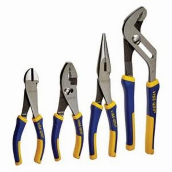 Plier Set, Series: Professional Grade Traditional, 4 Piece, Nickel Chromium Steel