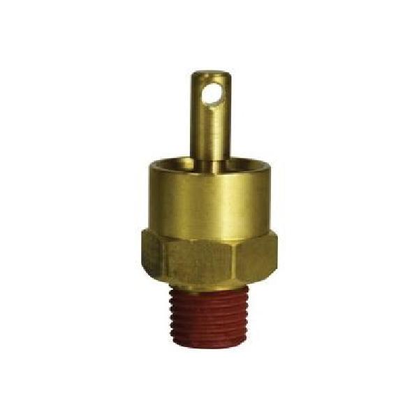 Air Tank Drain Valve, Self-Sealed, 1/4 Inch Male Nominal, Brass, Import