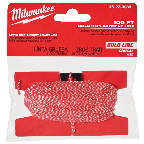 Replacement Braided Line, High Strength Bold, For Use With: Chalk Reel, Specifications: 100 ft