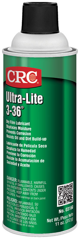 General Purpose Lubricant, Dry Film Flammable Ultra Thin, Series: Ultra Lite 3-36®, Aerosol Can, 16 oz, 11 Oz Net Weight, Petroleum Solvent Base