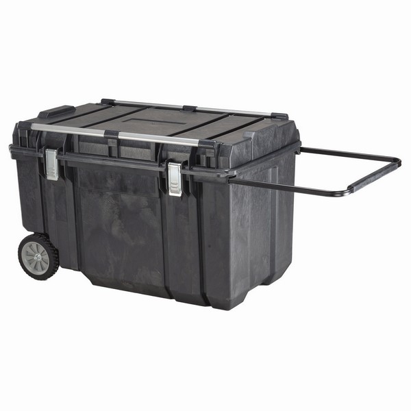 Tough Chest™ Mobile Storage, 38-7/32 in Width, 23 in Depth, 23 in Height, 63 gal, Telescoping, Plastic, Black