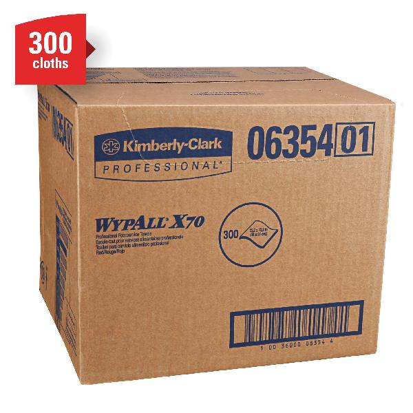 Foodservice Towel, Series: X70, 23-1/2 x 12-1/2 in Size, 300 Sheets Capacity, Red, Hydroknit*
