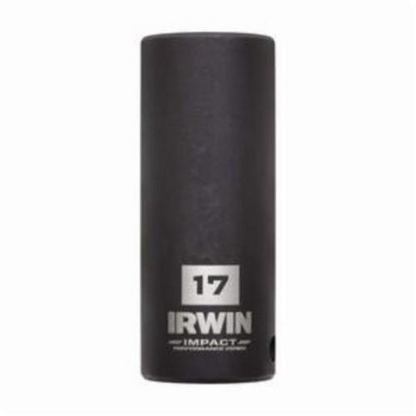 Socket, Deep Length Well, Series, Yes Impact Rated, Measurement System, Square Drive, Drive Size, in 3/8, Socket Size, mm 17, 63 Overall Length, Opening Depth mm, mm 24, 25 Drive End Width, Socket End Width mm, mm 25, Number of Points, Bolt Clearance