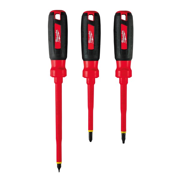 Screwdriver Set, Measurement System: Imperial, 3 Piece, No ESD-Safe, Yes