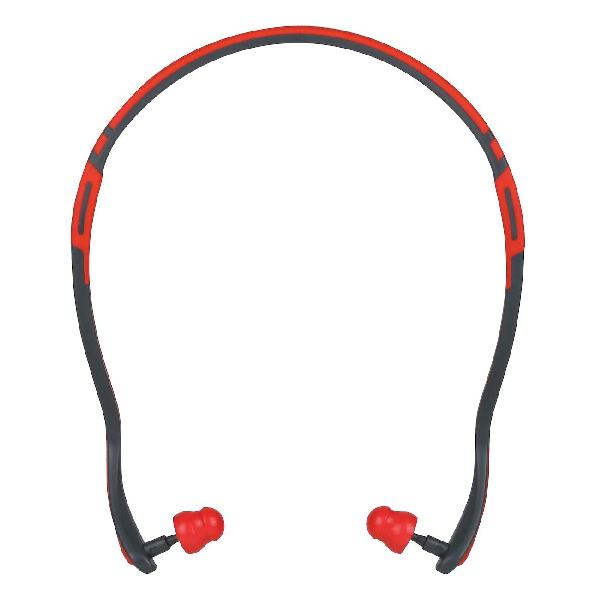 Ear Muff, Passive, 25 dB Noise Reduction, Black, Headband Band Position, Acetal/Chrome Steel Wires/ABS/Foam, Specifications Met: ANSI S3.19-1974