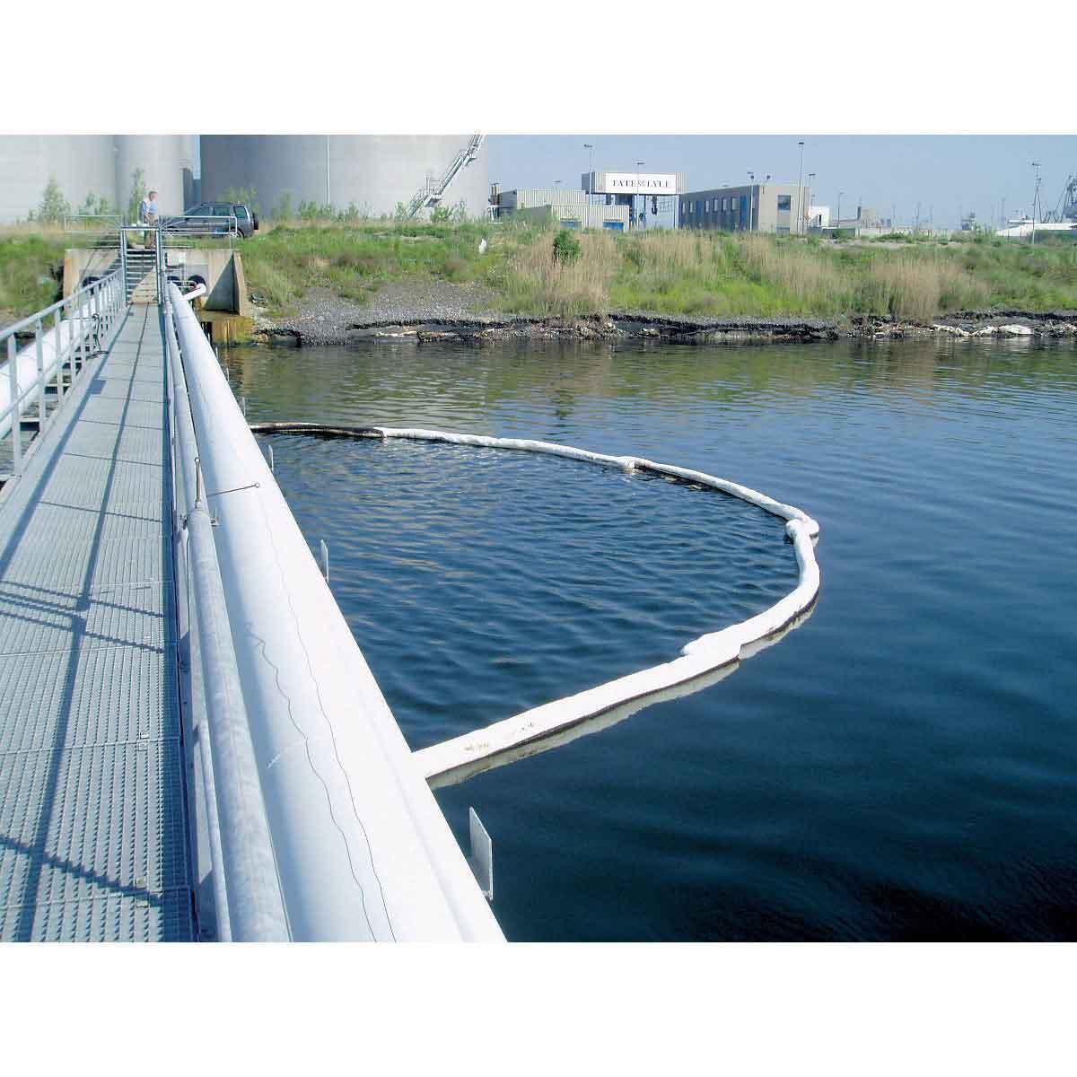 Absorbent Boom, 8 Inch Diameter, 10 Foot Length, 71 gal Absorption, Fluids Absorbed: Universal, Polypropylene, Green