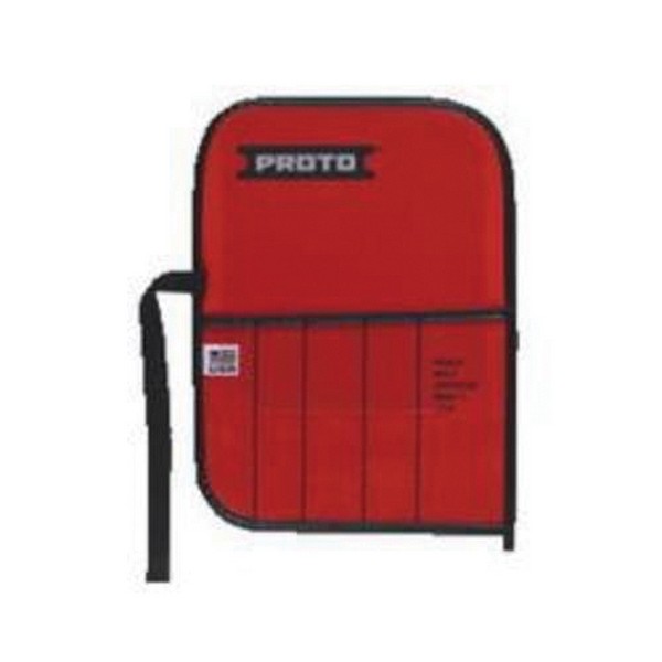 Tool Pouch, For Use With: J3S2 Punch and Chisel Set, J86CS2 Cold Chisel Set, 5 Pocket, Canvas, Red, 8-13/16 in L x 6-5/16 in W x 3/32 in H