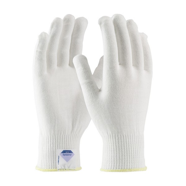 Cut-Resistant Gloves, Lightweight Unisex, Series: 17-SD200, XL Size, Dyneema®, White, Seamless Knit Style, ANSI/ISEA Cut Level: A2, Dyneema®/Spun Lining, Continuous Knit Wrist Cuff, Uncoated Coating, 10 in Length, Resists: Cut