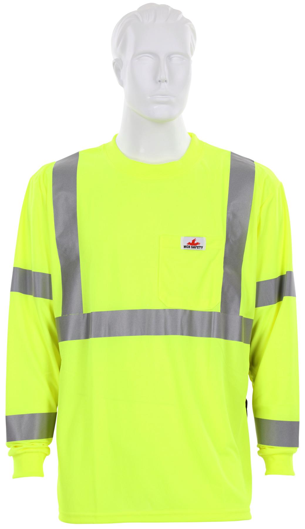 T-Shirt, Hi-Vis Safety Work, Series: Luminator®, 4XL Size, Lime, Polyester, 1 Pockets