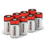 Lithium Battery, Photo, Lithium Manganese Dioxide (Li/MnO2) Chemical System, 3 VAC Nominal, 1400 mAh Nominal, 123A Battery, 2 VDC Discharge Cut-Off, 100 Ohm Internal, Cap/Recessed Base Terminal, Plastic Case, 10 years Shelf Life