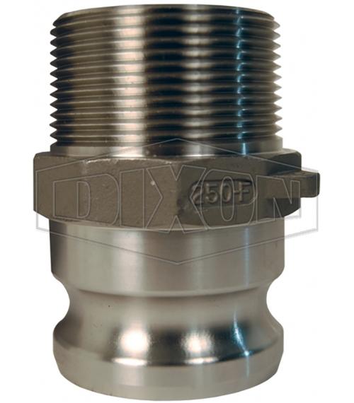 Adapter, Type F, Series: Global, Fitting/Connector: Coupling, 2 in Nominal, Adapter x Male BSPT End Style, 316 Cast Stainless Steel