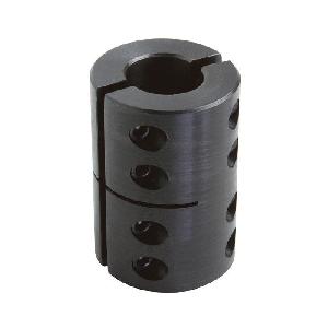 Clamping Coupling, 1-1/4 Inch Bore, 2-1/4 Inch Outside Diameter, 3-3/8 Inch Length, Two-Pieces, Black Oxide