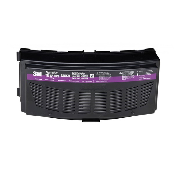 Organic Vapor/HEPA Cartridge, Series: TR Series, For Use With: TR-600/800 Series PAPRs, Snap-On/Off Connection, Black/Magenta