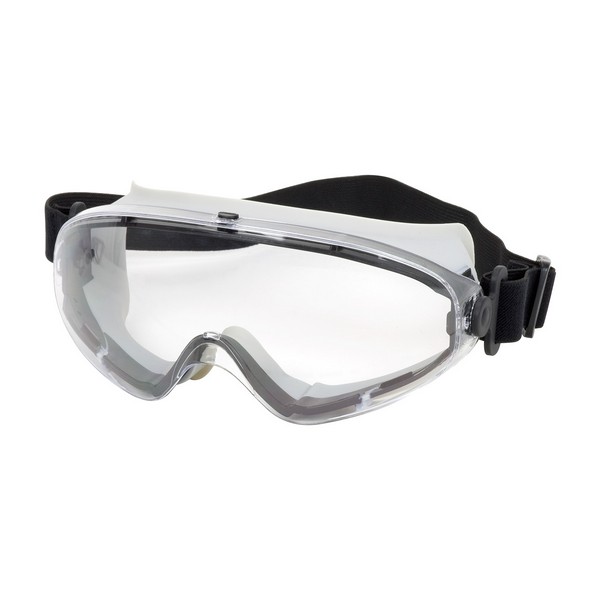 Protective Goggles, Indirect Ventilated Single, Series: Fortis™ II 251-80, Universal, Anti-Fog/Anti-Scratch Lens Coating, Clear Lens, Light Gray Frame, Rubber Frame, Polycarbonate Lens, Specifications Met: ANSI Z87.1, 0.999 UV Protection