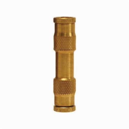 Push-In Union Connector, 1/4 Inch Nominal, Tube, -40 to 212 °F, Brass, Domestic