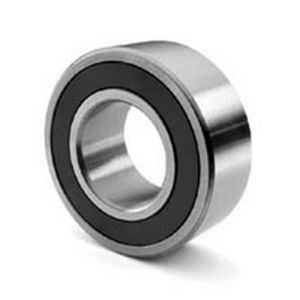 Angular Contact Ball Bearing, Light Duty, Series: 5200, 20 mm Bore, 47 mm OD, 2 Rows, 20.6 mm Width, Double Seal Closure, 4400 lb Load, Steel Bearing, Rubber Seal, Polyamide 66 Cage, 8800 RPM Grease/12000 RPM Oil Maximum, -20 to 248 °F, Polished
