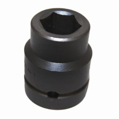 Power/Impact Socket Wrench, Measurement System: SAE, 1 Inch Drive, Impact Socket, 2-7/16 Inch Socket, 3-1/8 Inch Overall Length, 2-3/8 Inch Drive End Width, 3-1/2 Inch Socket End Width, Alloy Steel