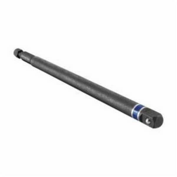 Socket Adapter, Ball Lock, Yes Impact Rated, Measurement System: Imperial, Hex x Square Drive, 1/4 in Male Drive, 6 in Overall Length, Male x Male Adapter, Black Oxide