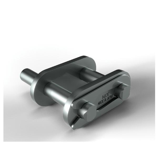 Connecting Link, D-1 Attachment Spring Clip, #40 Chain, 1/2 in Pitch, 0.156 in Pin Dia, 0.457 in Link Plate Height, 0.06 in Link Plate Thickness