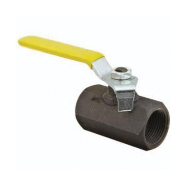 Ball Valve, 2-Way, Series: IBV, 1 Inch Nominal, FNPT, 2000 psi WOG, 150 psi WSP, Standard Port, Media: Air, Water, Oil, Gas and Steam, Manual Actuator, Chromium Plated Ball, Carbon Steel Body, PTFE
