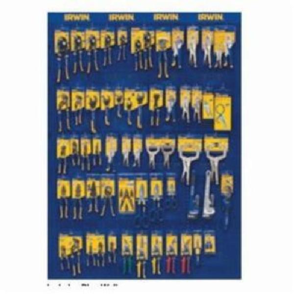 Hand Tool Hardware Plan-O-Gram, 56 Piece, For Use With: HTPOG3 Hand Tool Planogram, Plan-O-Gram Tool Storage Type, Yes Tool Storage Included, 5 ft H x 4 ft W